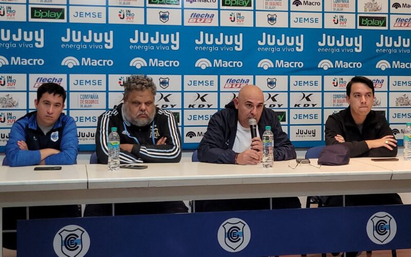 conferencia-de-prensa Walter Morales Gimnasia de Jujuy vs Madryn