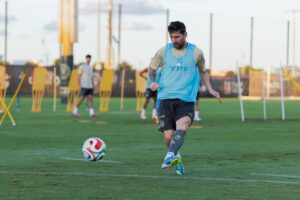 messi entrenamiento