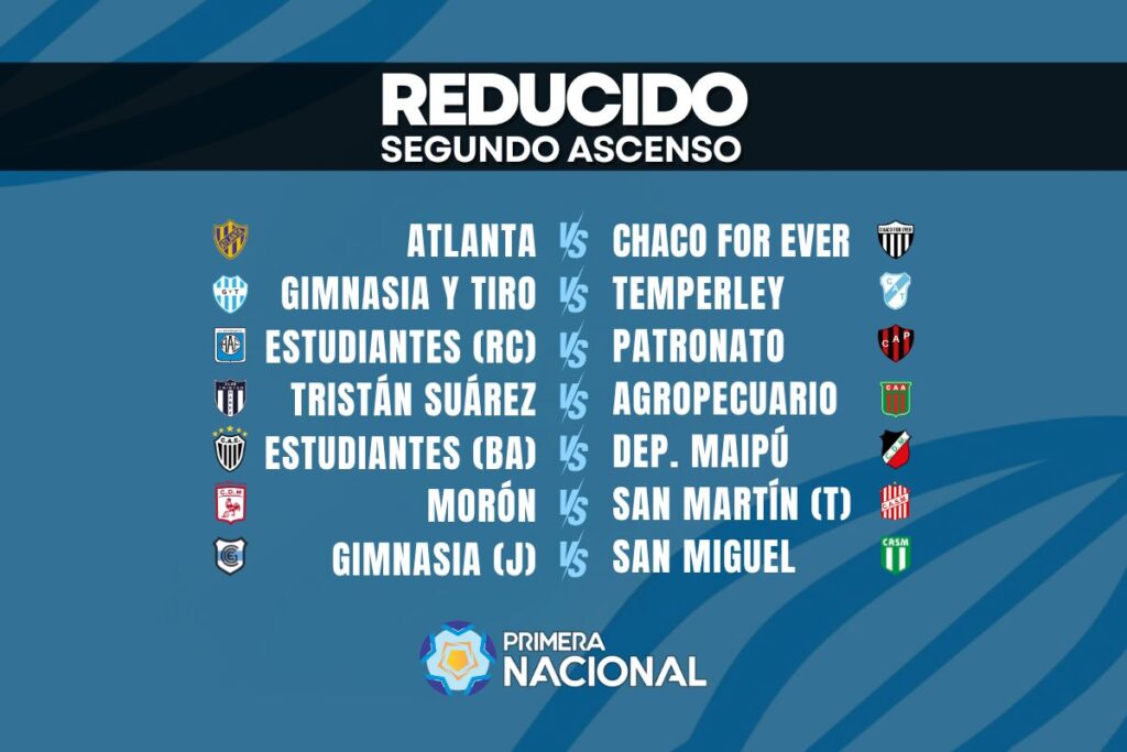 reducido segundo ascenso primera fase