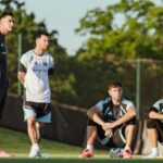 La Selección Argentina completó su primera práctica en Kansas bajo un clima sofocante